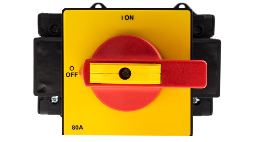 RS PRO 6P Pole Isolator Switch - 80A Maximum Current, 55kW Power Rating, IP65
