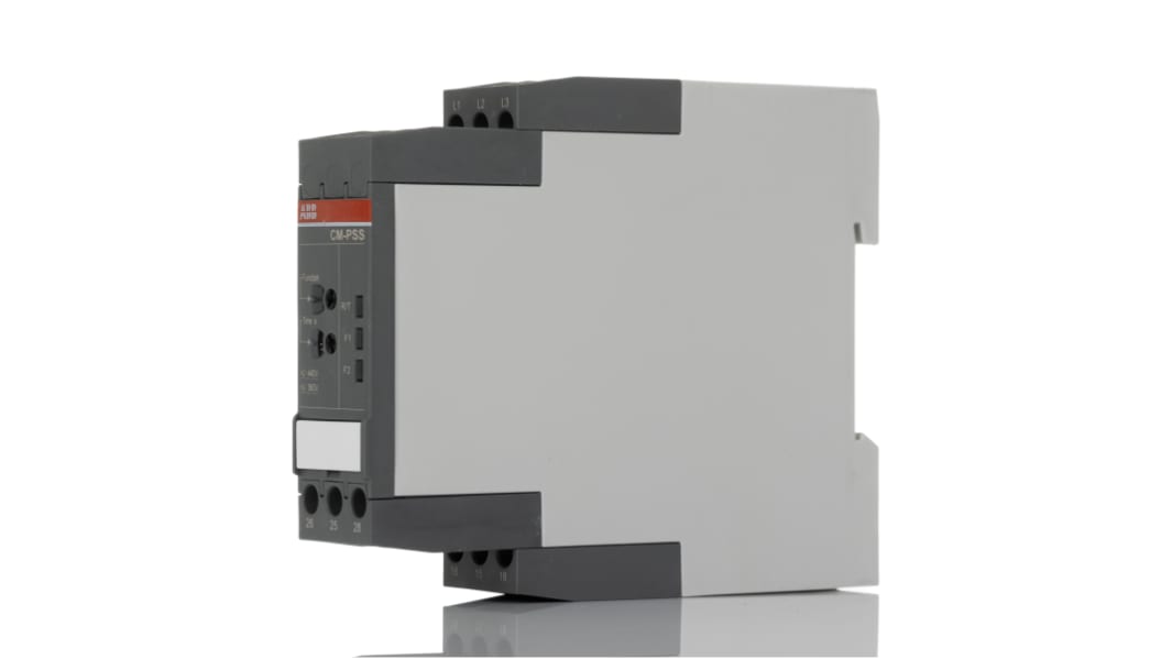 ABB Phase, Voltage Monitoring Relay, 3 Phase, DPDT, 360 → 440V ac, DIN Rail