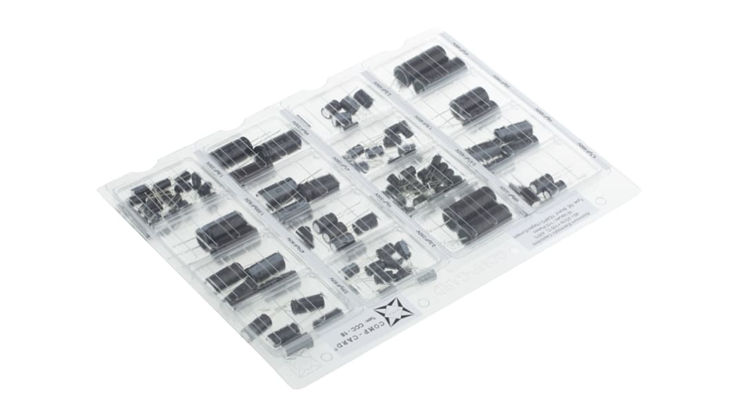 Kit de condensateurs Condensateurs électrolytiques aluminium Traversant Nova, 115 pièces