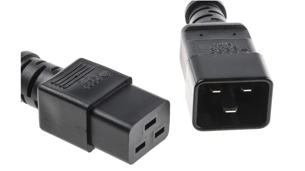 APC Konfektioniertes Stromkabel, A IEC C19 / Buchse, B IEC C20 / Stecker, 600mm