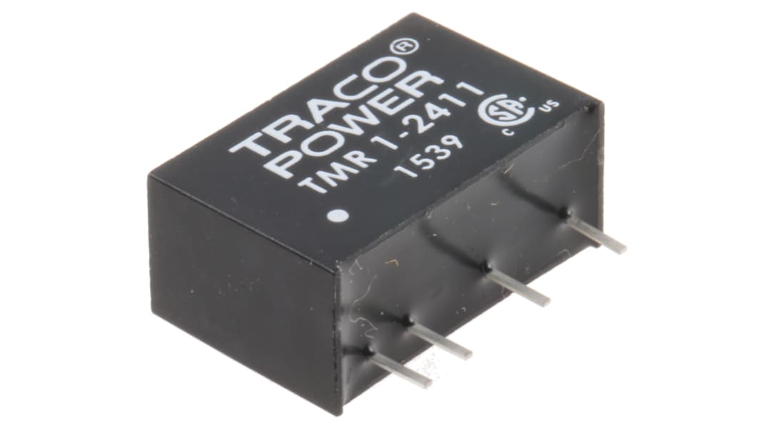 TRACOPOWER TMR 1, Vout: 5V dc 1W, Vin: 18 → 36 V dc DC-DC-konverter