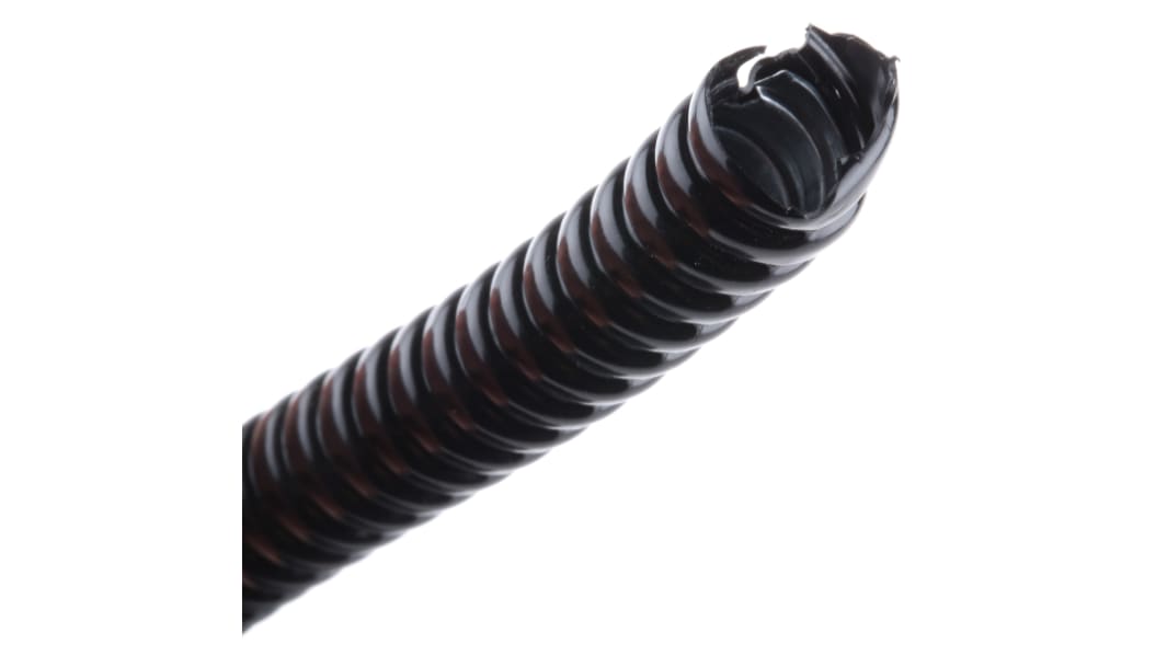 RS PRO Flexible Conduit, 12mm Nominal Diameter, Galvanised Steel, Black