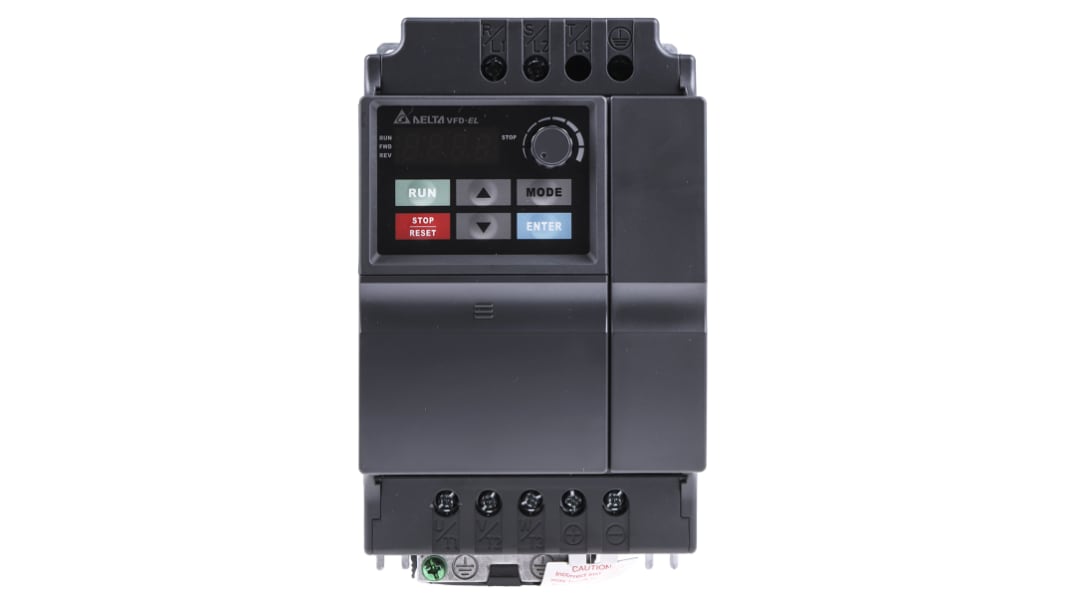 Variateur de fréquence Delta Electronics VFD-EL, 2,2 kW 230 V c.a. 1 phase, 24 A, 0 → 599.0Hz