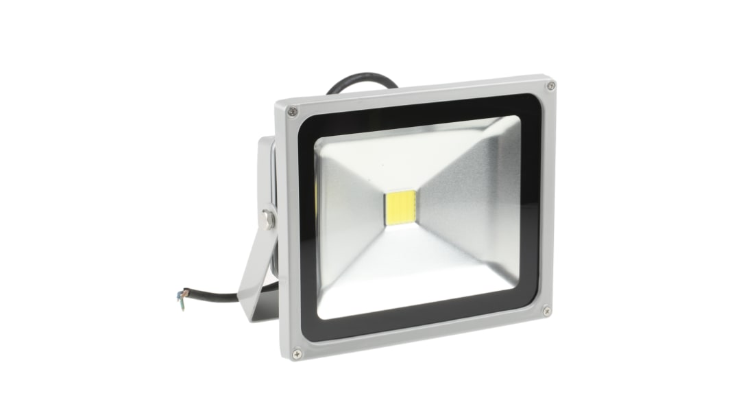 RS PRO Floodlight, 1 LED, 30 W, 2850 → 3150 lm, IP65, 85 → 265 V ac