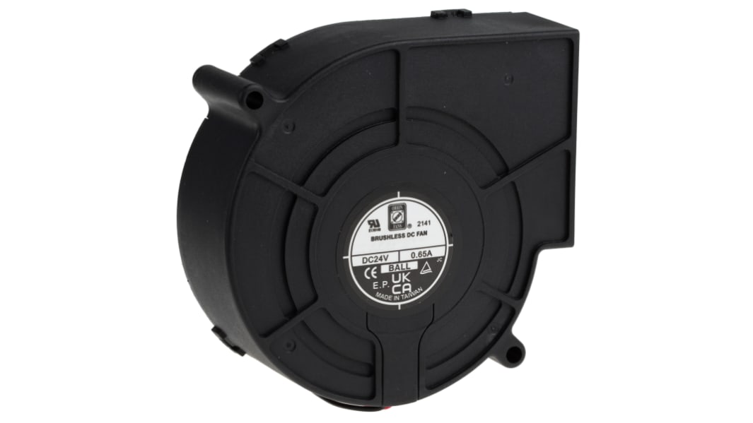 Ventilateur centrifuge RS PRO, 33cfm, 24 V c.c., 97mm