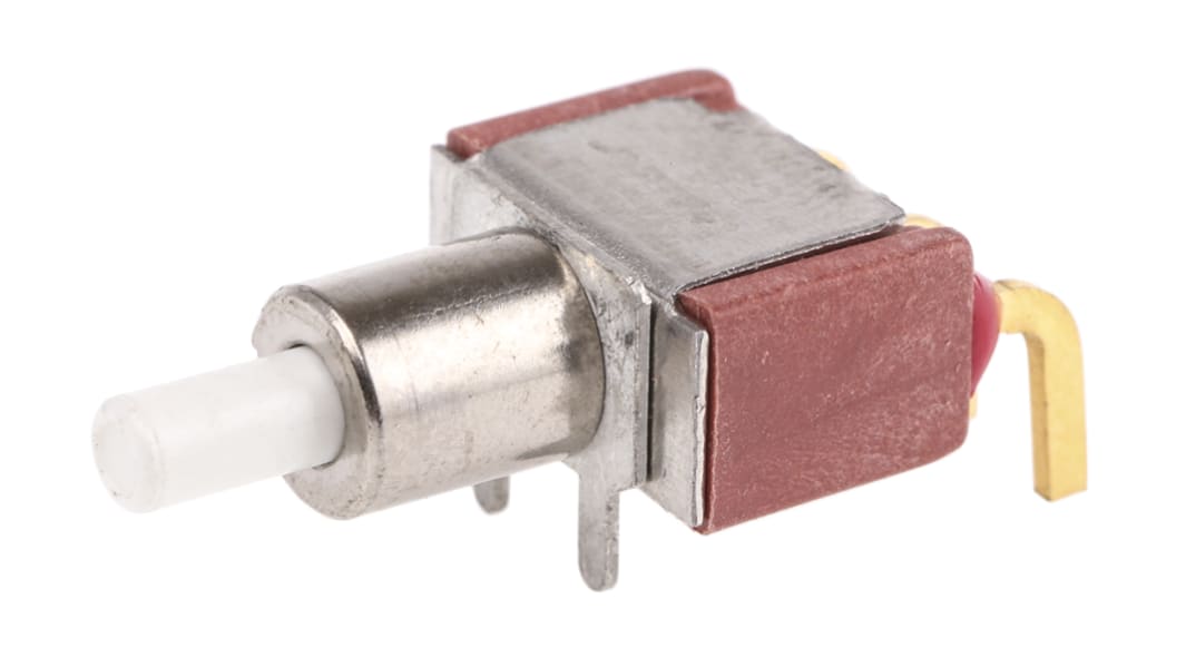 C & K Push Button Switch, Momentary, PCB, SPDT, IP40