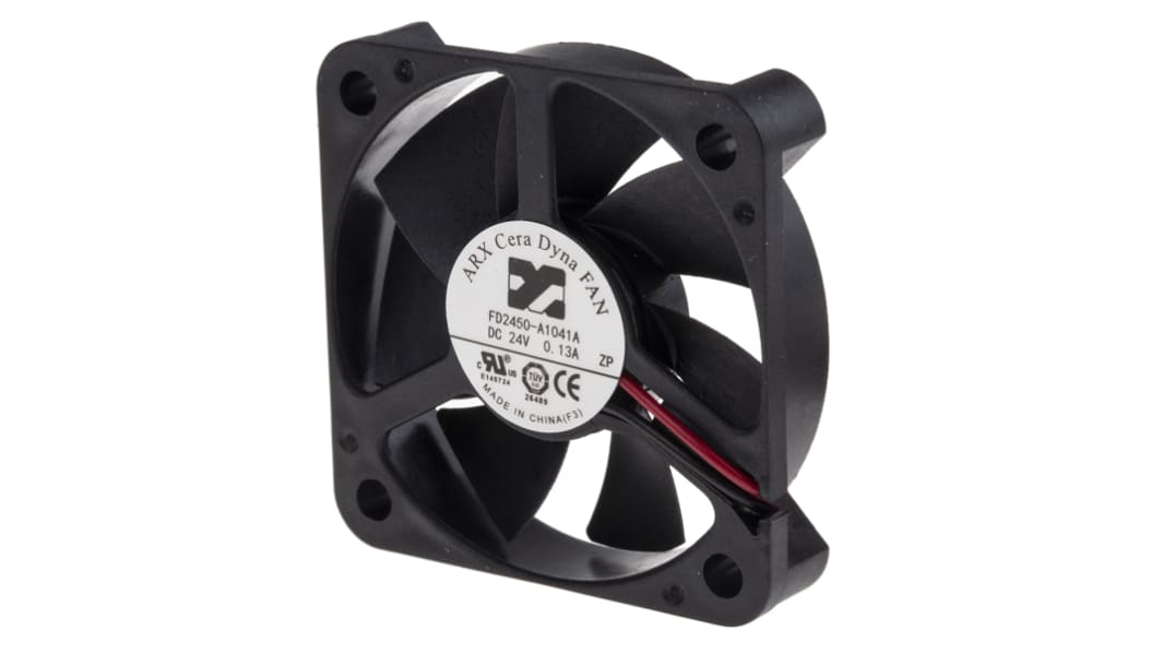 Ventilateur axial CeraDyna ARX 24 V c.c., 15m³/h, 51 x 51 x 10mm, 2.88W