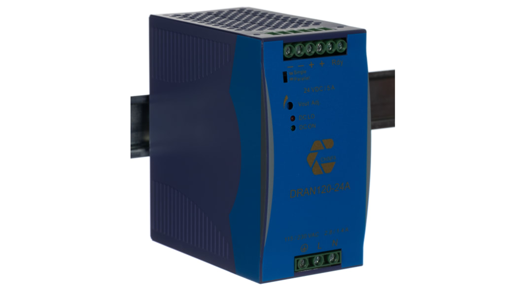 Chinfa DRAN120 DIN-Schienen Netzteil Getaktet 24V dc / 5A 120W 90 → 264V ac