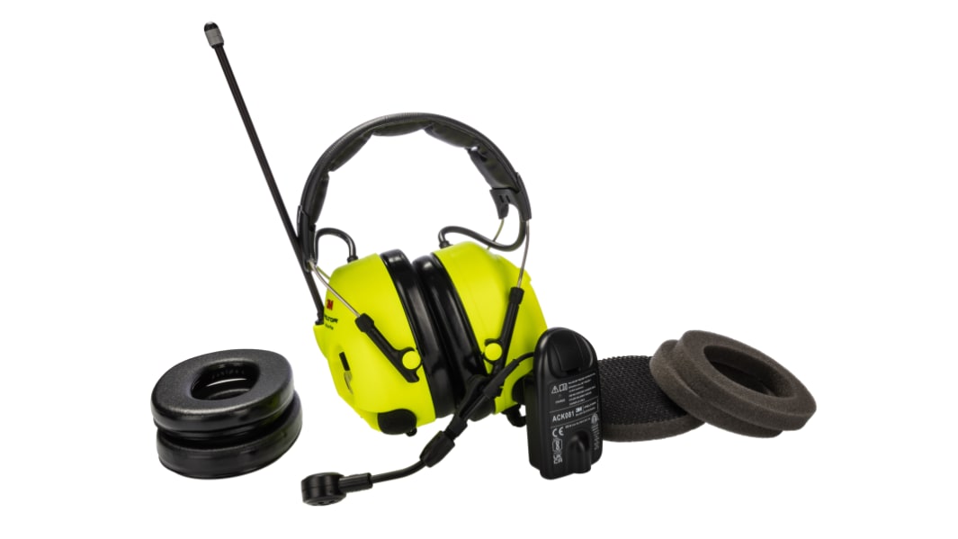 3M PELTOR LiteCom Plus Gelb Kopfbügel Elektronischer Gehörschutz, 32dB, 464g