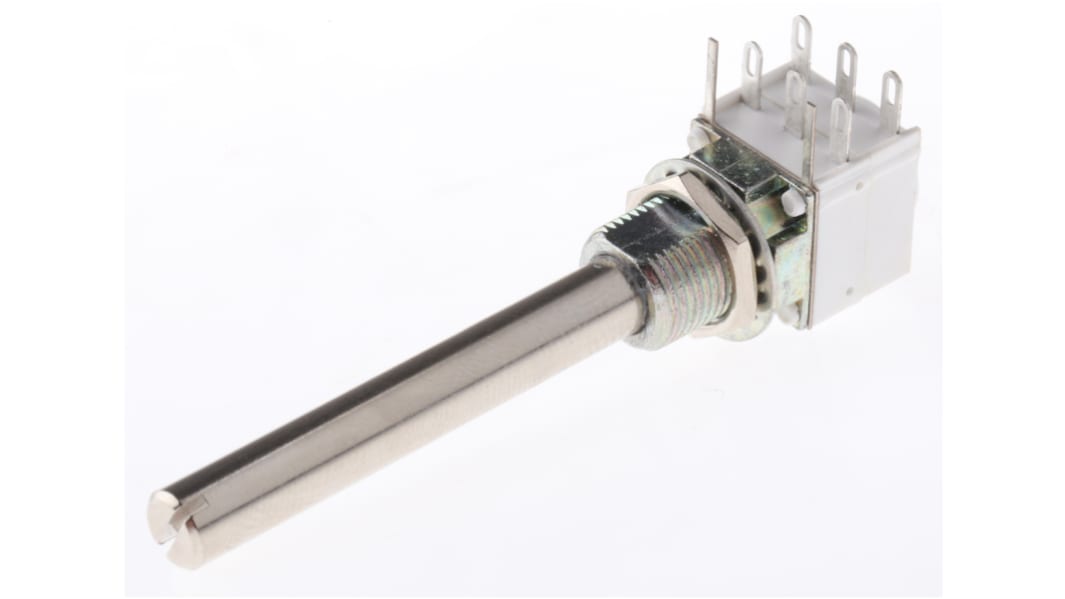 Vishay P11S 10kΩ Rotary Potentiometer 2-Gang Panel Mount, P11A2V0FRSY00T0047