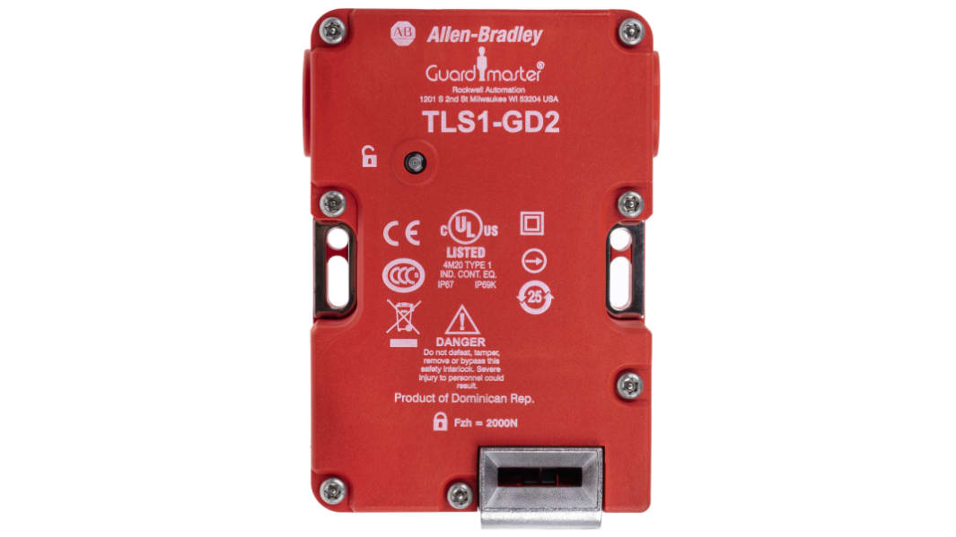 Allen Bradley Guardmaster 440G-T Series Solenoid Interlock Switch, Power to Unlock, 24V ac/dc, Actuator Included