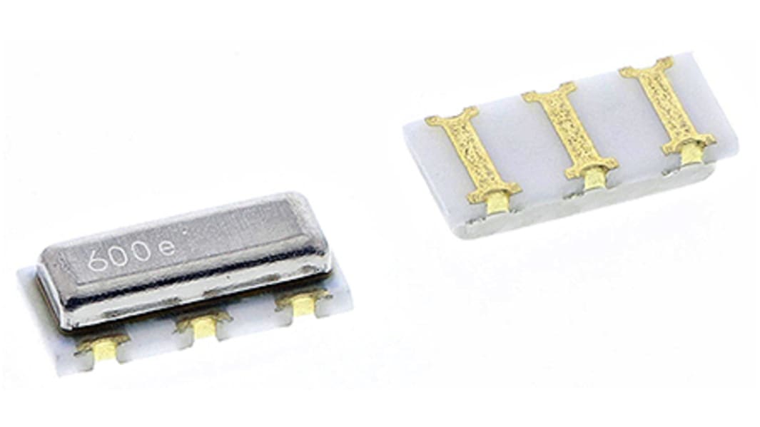 Résonateur céramique, 6MHz, CSTCR6M00G53-R0, Cisaille, 39pF, 4.5 x 2 x 1.15mm, 3 broches