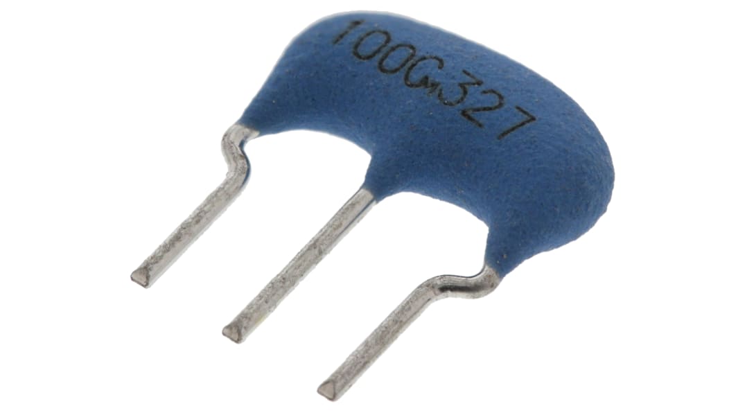 Résonateur céramique, 10MHz, CSTLS10M0G53-B0, Cisaille, 15pF, 8 x 3 x 5.5mm, 3 broches