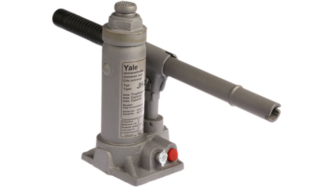 YALE Bottle Jack, 2t Maximum Load, 181mm - 346mm Maximum Range