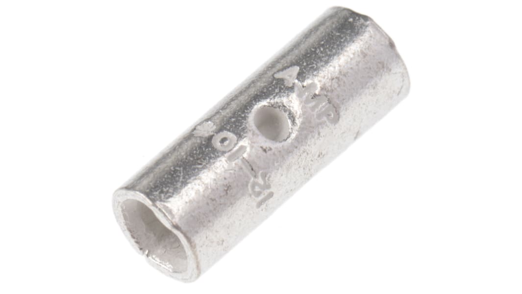 TE Connectivity, Solistrand Butt Wire Splice Connector, Uninsulated, Tin 12 → 10 AWG