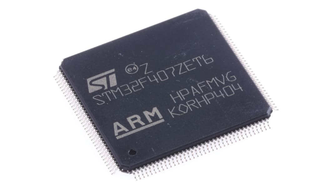 STMicroelectronics STM32F407ZET6, 32bit ARM Cortex M4 Microcontroller, STM32F4, 168MHz, 512 kB Flash, 144-Pin LQFP