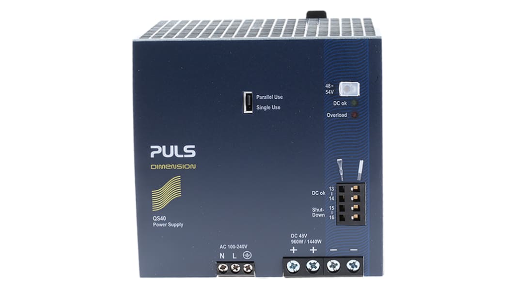 Alimentation pour rail DIN PULS, série DIMENSION Q, 48V c.c.out 20A, 960W