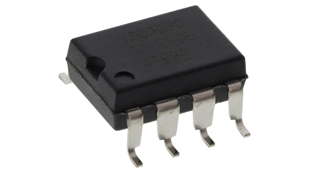 Texas Instruments, CANトランシーバー, 1Mbps, 3.6 mA、73 mA, 8-Pin, ISO1050DUB
