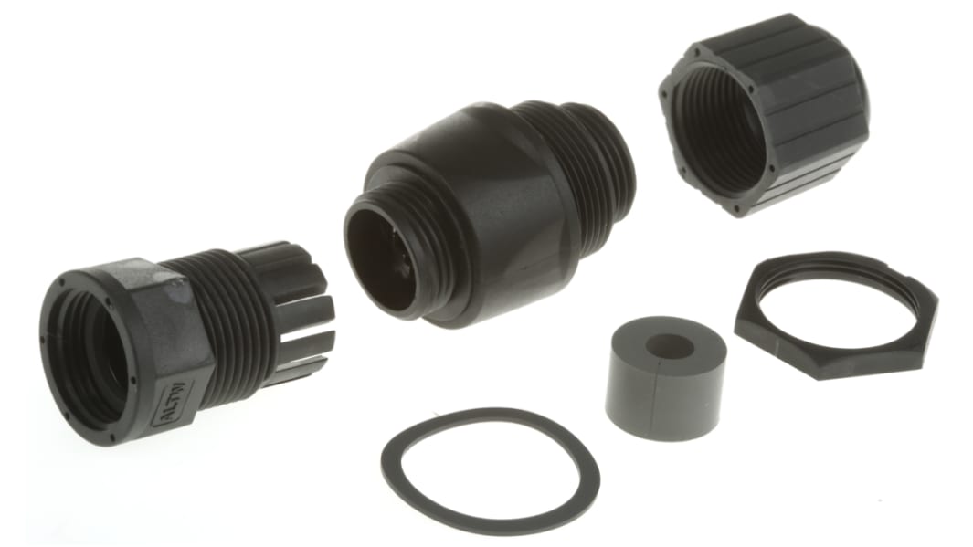 Amphenol Industrial RDP Series Female RJ45 Connector, Cable Mount Straight