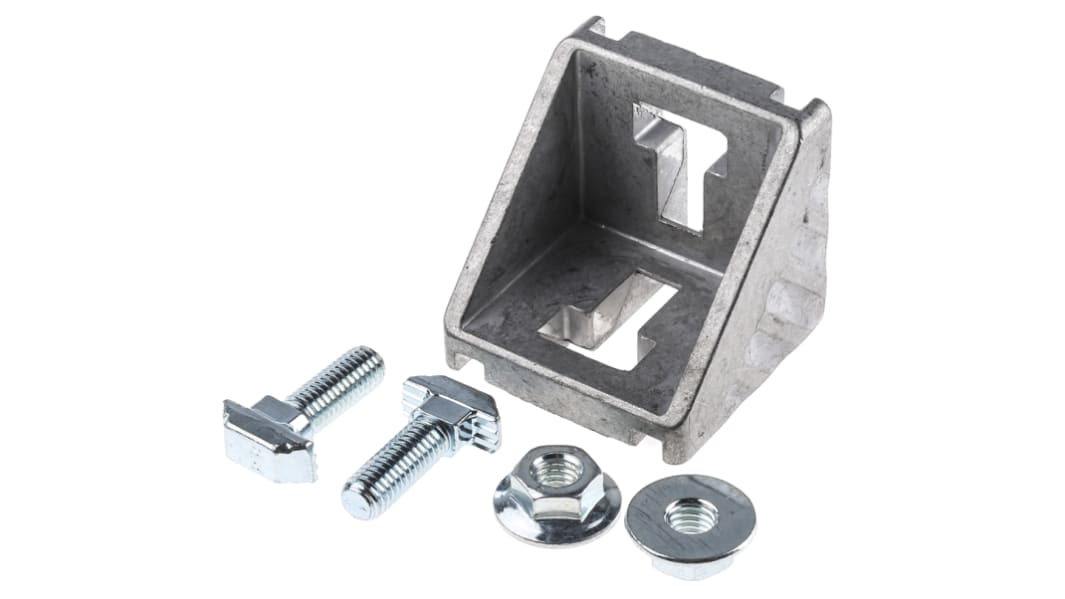 Bosch Rexroth M8 Angle Bracket, Connecting Component, Strut Profile 50 mm, Groove Size 10mm