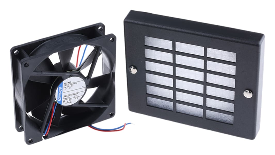 Kit de ventilateur axial 3400 N ebm-papst 24 V c.c., 102m³/h, 92 x 92 x 25mm, 2.7W