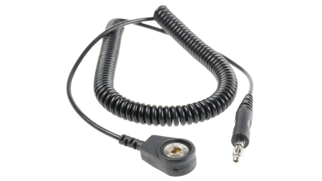 Cable de conexión a tierra para protección contra descargas electrostáticas Sí Conector macho tipo banana