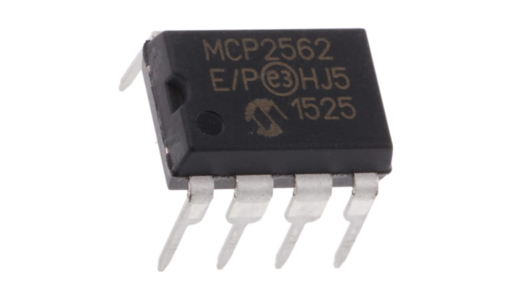 マイクロチップ, CANトランシーバー, 1Mbps, 70 mA, 8-Pin, MCP2562-E/P