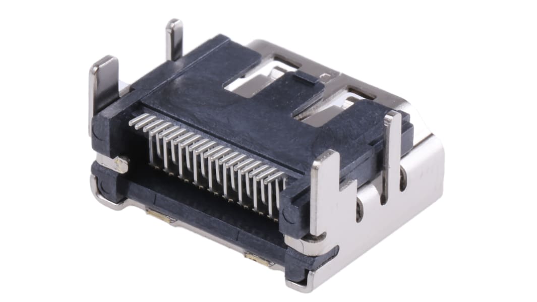 Molex HDMI Buchse Buchse 19-polig Typ A gewinkelt 40 V dc