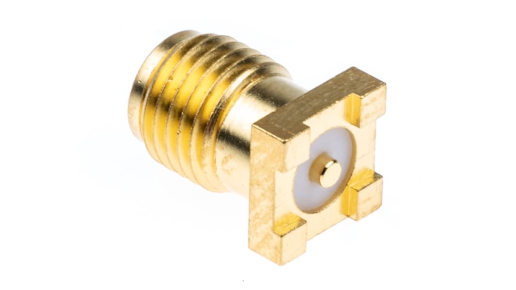 Molex SMA Series, Jack Surface Mount SMA Connector, 50Ω, Solder Termination, Straight Body