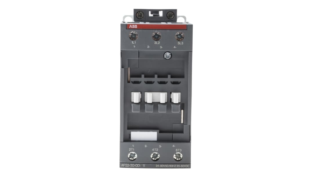 ABB AF52-30-00-11 AF Contactor, 24 V ac/dc Coil, 3-Pole, 100 A, 22 kW, 3NO, 690 V ac