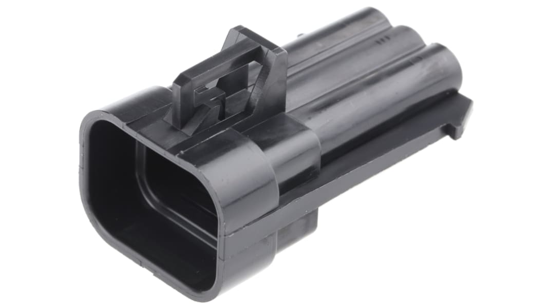 Delphi, Metri-Pack 150 Automotive Connector Plug Black Cable Mount 6 Way, Crimp Termination 12124107