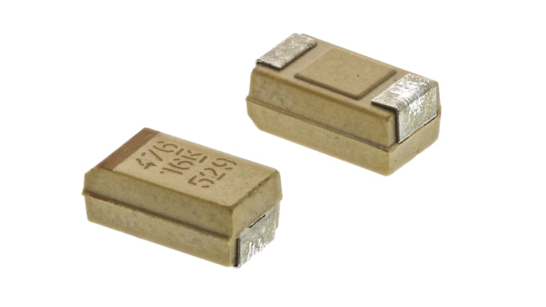 KEMET タンタルコンデンサ,47μF,16V dc,C,T491C476K016AT
