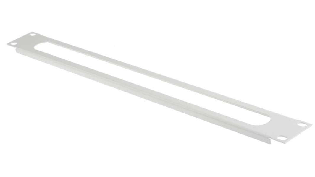 RS PRO Steel Cable Entry Panel for Use with 1U Rack Unit, 483 mm x 9 mm x 1 Uin