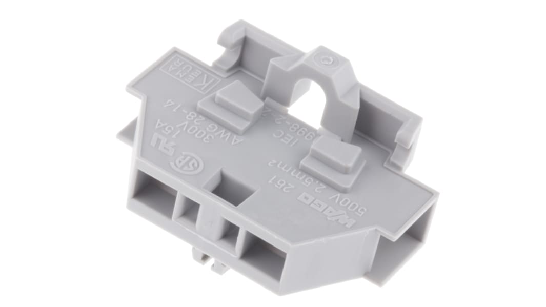Morsettiera modulare WAGO, Grigio, livello Singolo, , 24A