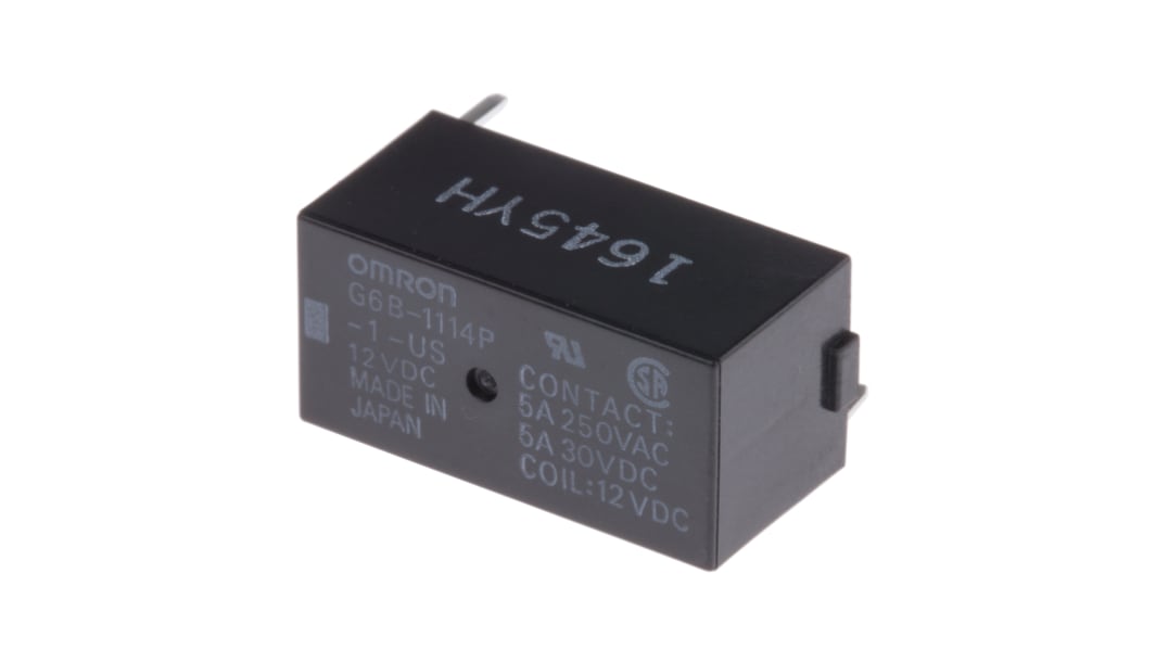 Omron G6B 12V dc Spule 1-poliger Schließer Printrelais 5A 720Ω 200mW Monostabiles Relais