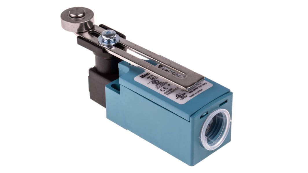 Honeywell GLL Series Adjustable Roller Lever Limit Switch, NO/NC, IP66, SPDT, Plastic Housing, 300V ac Max, 10A Max