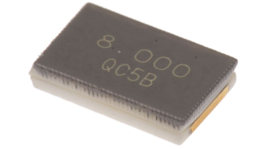 Unidad de cristal 8MHZ, ±20ppm, SMD, 2-Pin, 5 x 3.2 x 1.1mm