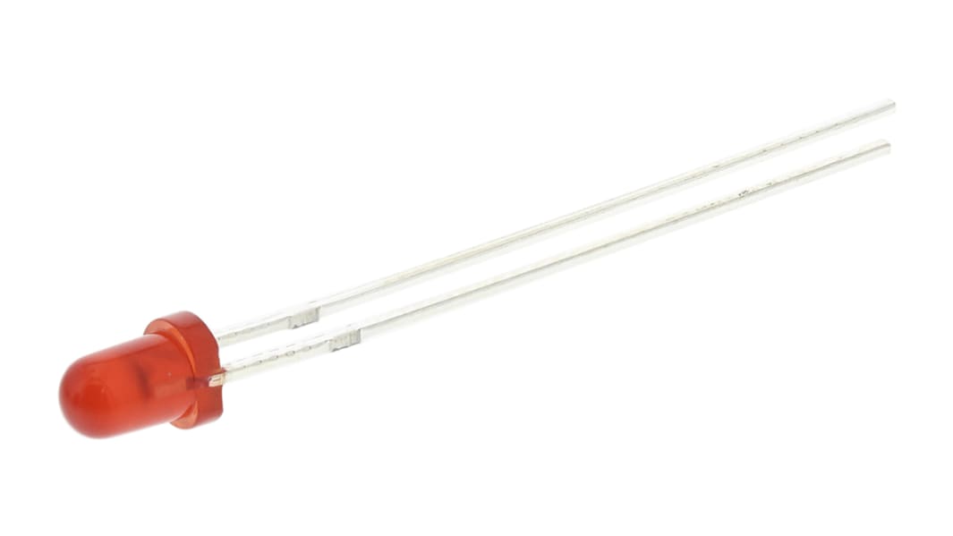 LED Rosso Wurth Elektronik, PCB, 2,4 V, 3 mm (T-1)