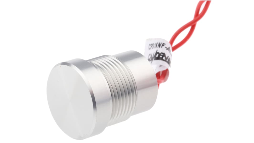 Piezo kapcsoló IP68 Natúr, terminál: Huzalkivezetés, 200 mA 24 V esetén, 1 pólusú be-/kikapcsoló, -40 → +125°C