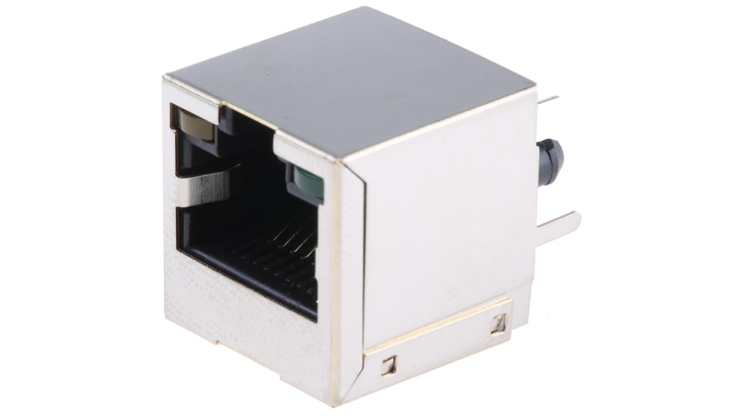Wurth Elektronik WR-MJ Series Female RJ45 Connector, PCB Mount, Cat5, STP Shield Vertical 8 -Way