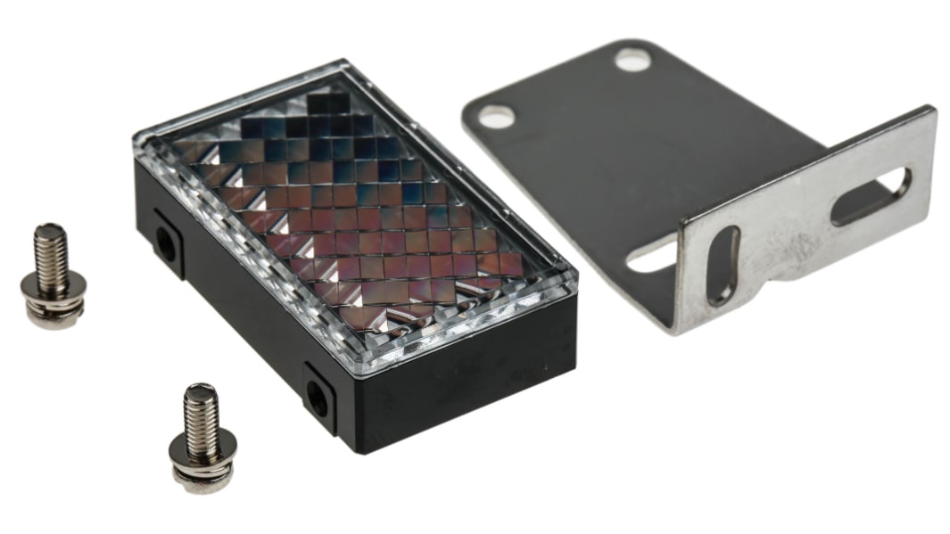 Riflettore per sensore Omron per uso con Sensori fotoelettrici retro-riflettivi con M.S.R, sensori fotoelettrici