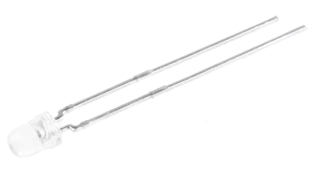 Vishay3 V Red LED 3mm Through Hole, TLHR4900