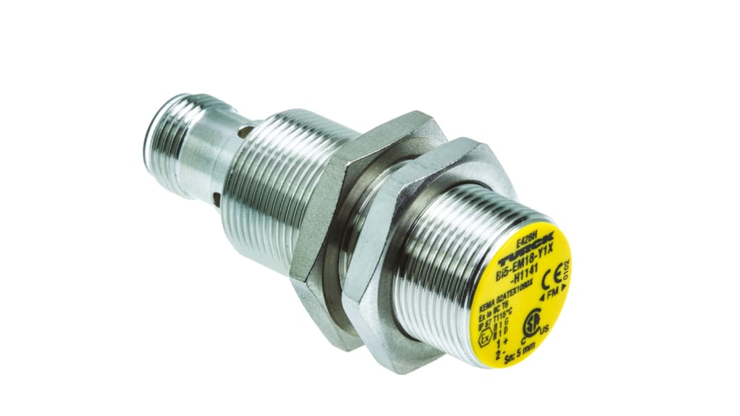 Turck Inductive Threaded Barrel Proximity Sensor, M30, 10 mm Detection, NAMUR, 8.2 V dc