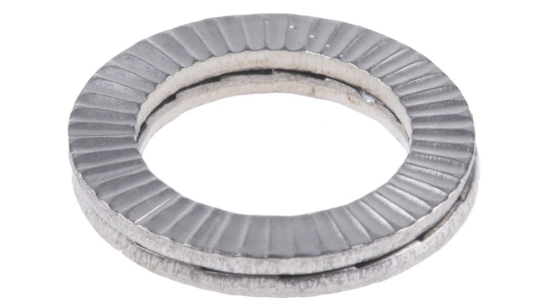 A4 316 Stainless Steel Wedge Lock Washers, M12