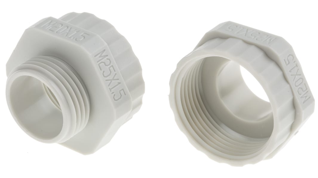 Adattatore per pressacavo RS PRO, Grigio, in Nylon 66, filetto M20 → M25