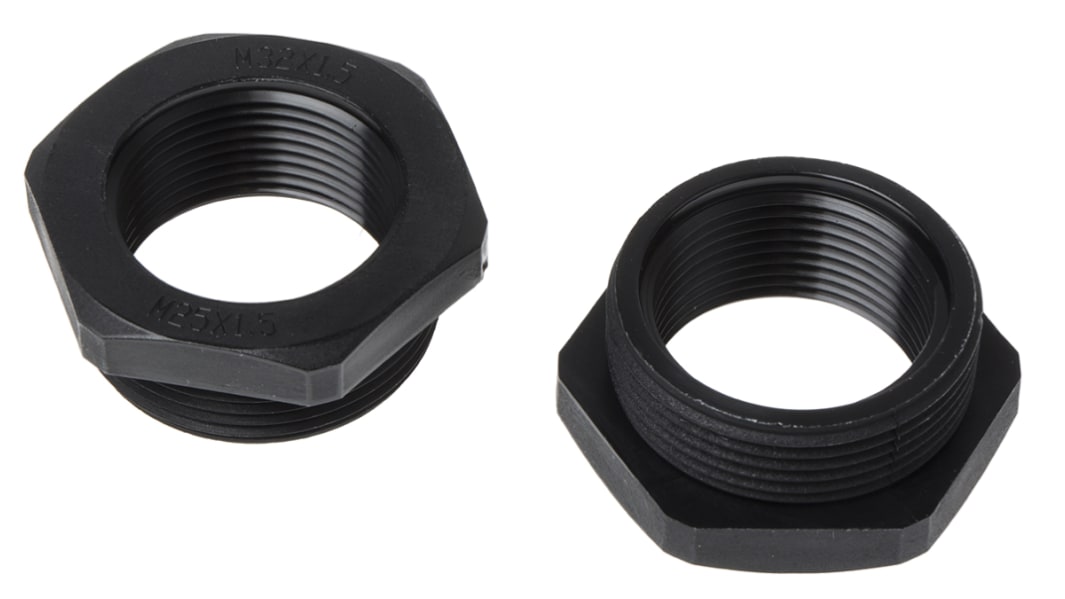 Adattatore per pressacavo RS PRO, Nero, in Nylon 66, filetto M32 → M25