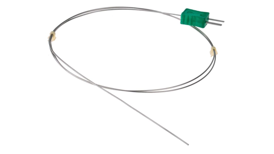 RS PRO Type K Thermocouple 1m Length, 1mm Diameter → +800°C