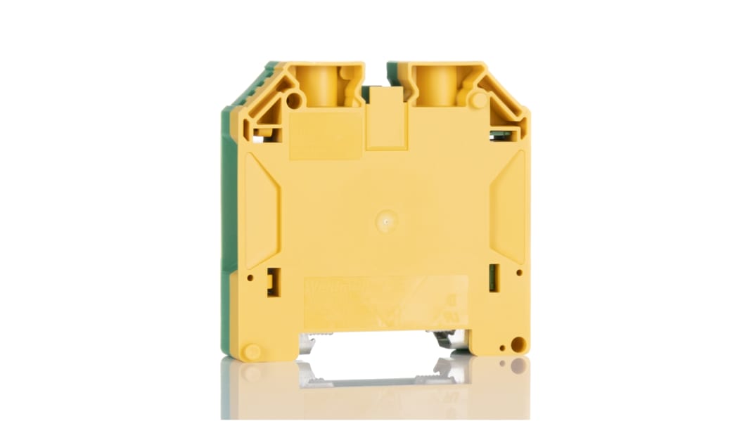 Weidmuller 1846040000 W Series Green, Yellow, 50mm², Single-Level, Screw Termination