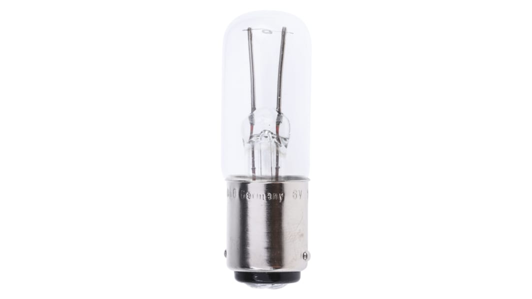 Osram B15d Indicator Light, Clear, 6 V, 100h