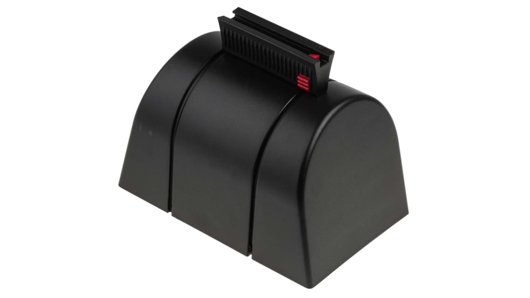 RS PRO Black Polyester Retractable Barrier, 4.6m, Black Tape